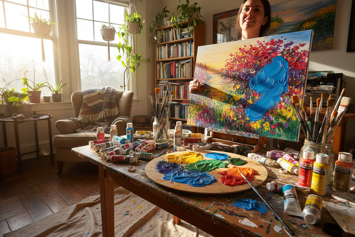 Acrylic Painting Lifestyle